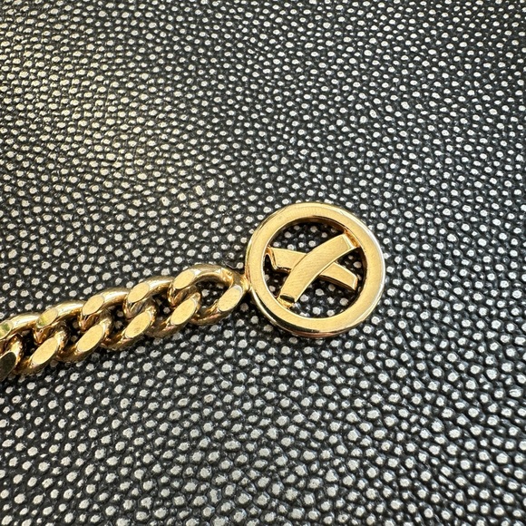 Paloma Picasso Gold Chain Belt Signature X’s Size Large
